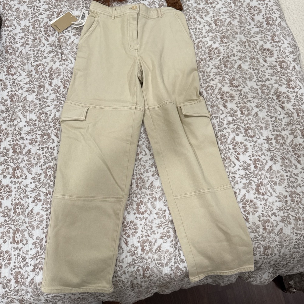 Maeve Cream Cargo Pants